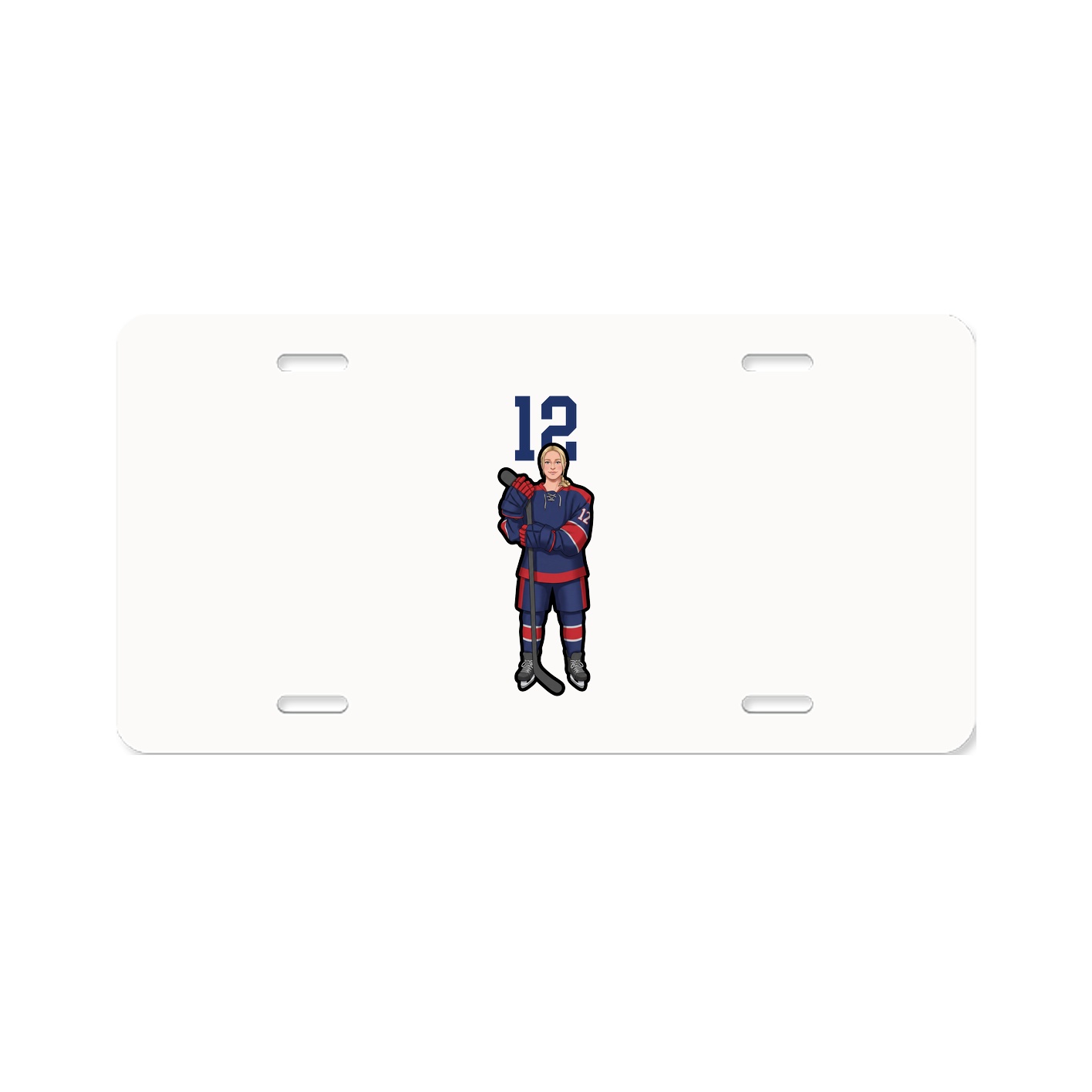 License Plate — Number Top in Classic