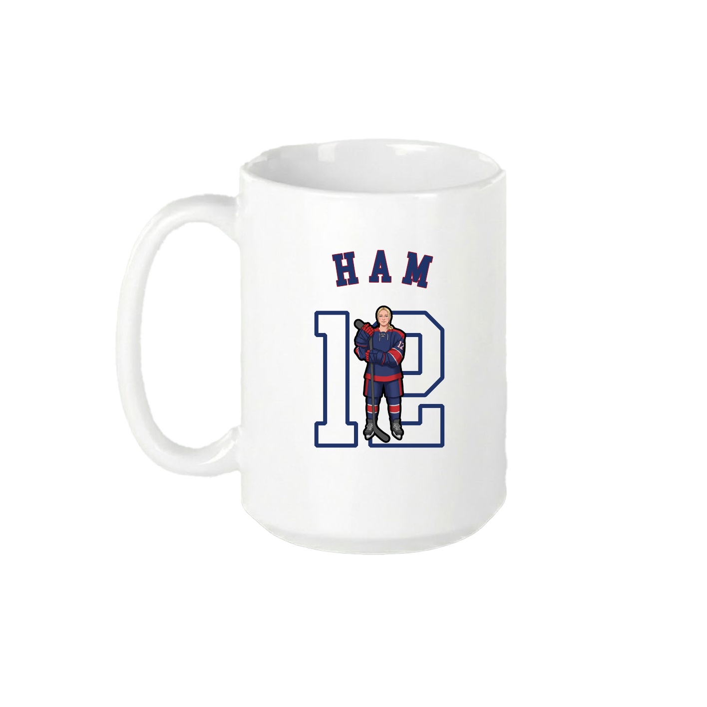 15oz Coffee Mug — Shirsey Arch in White