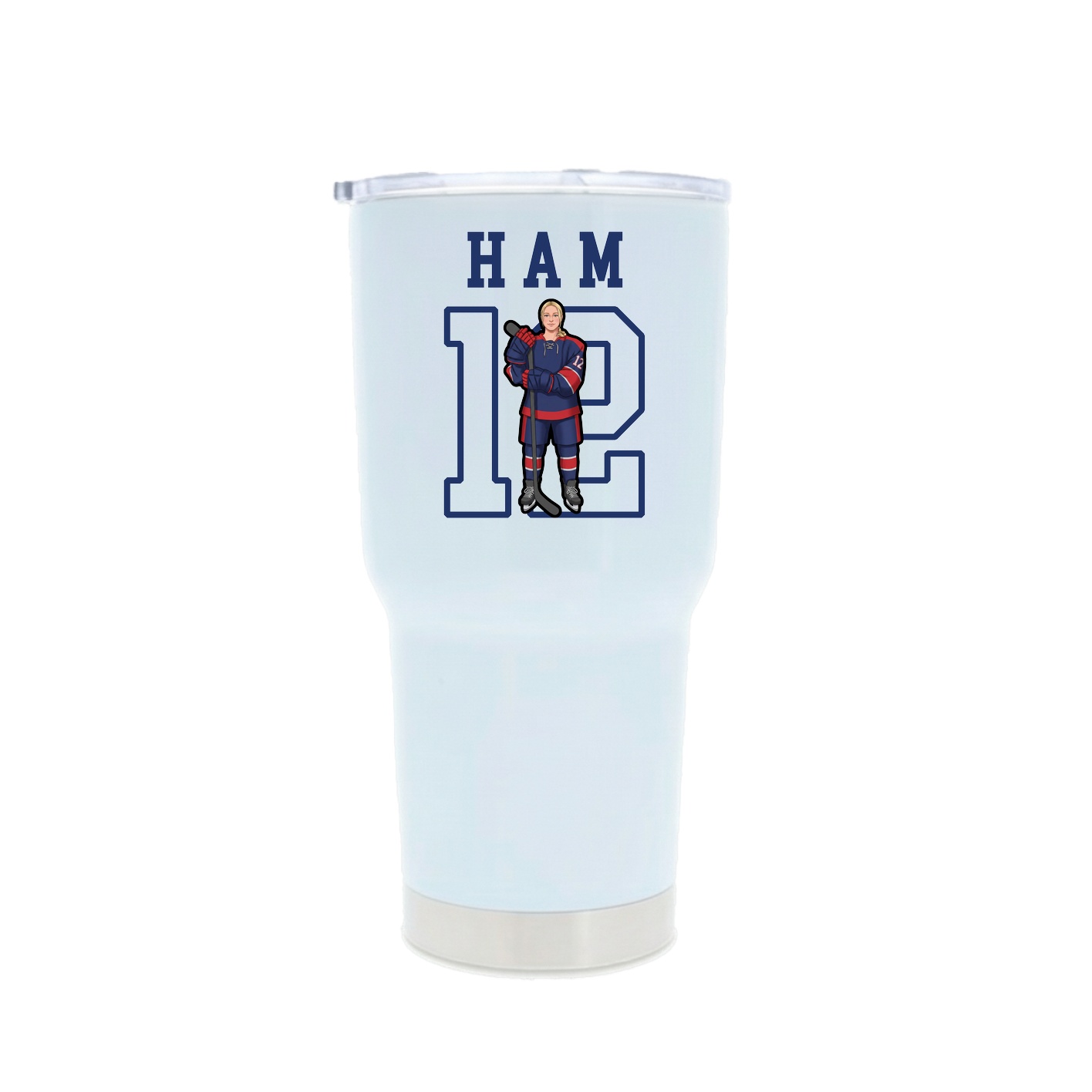 30oz Stainless Steel Tumbler — Shirsey in White