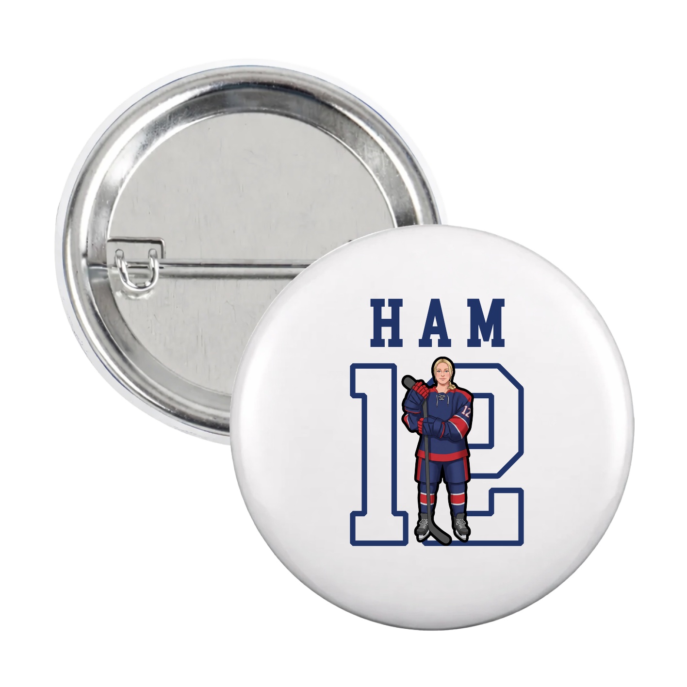 Game Day Button — Shirsey in White