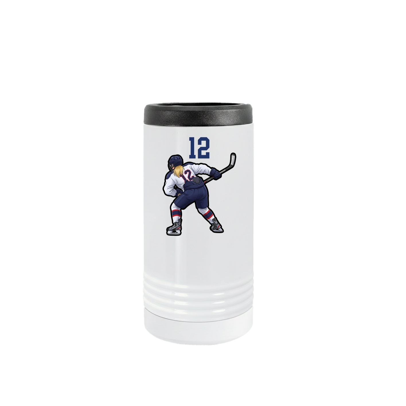 Slim Beverage Holder — Number Top in White