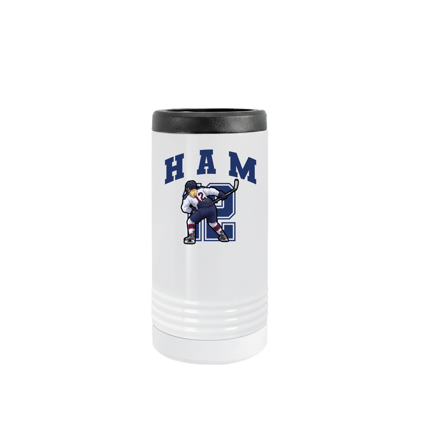 Slim Beverage Holder — Number in White
