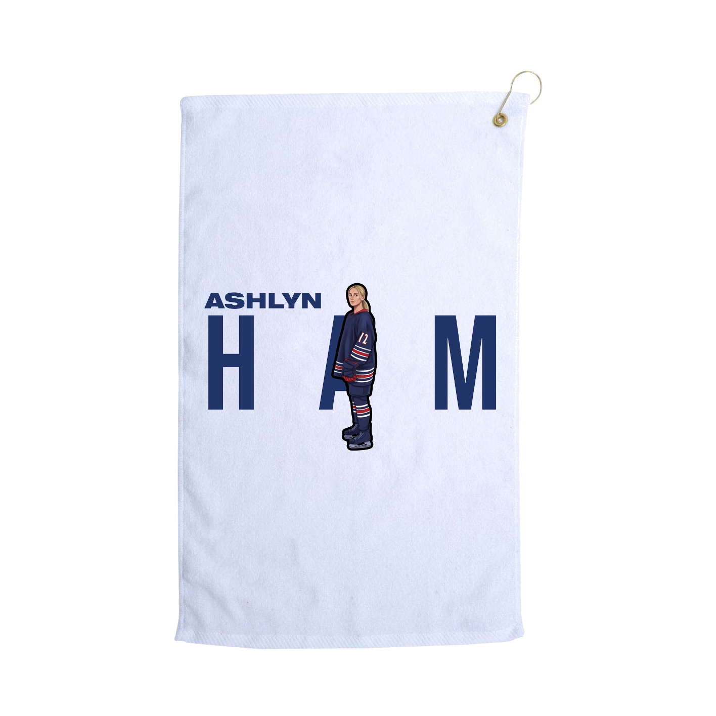 Golf Towel — Player Name in White