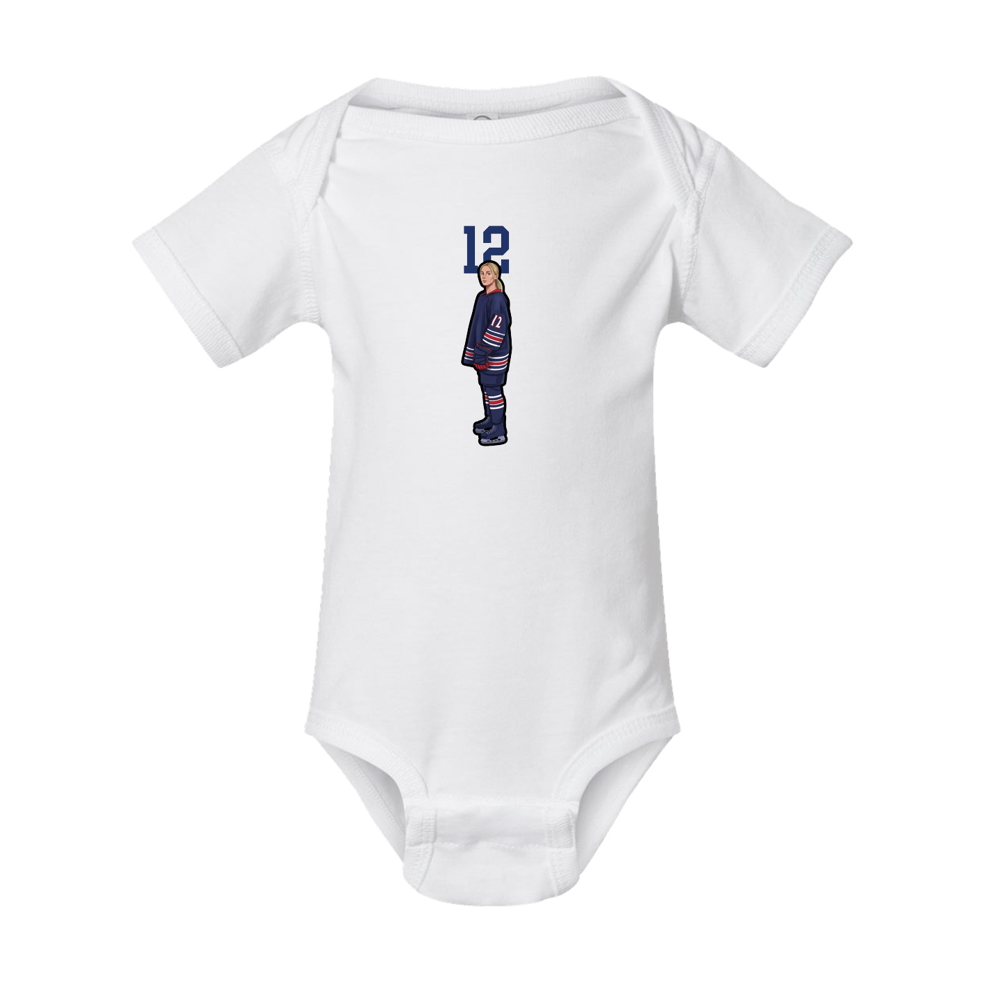Baby Onesie — Number Top in White