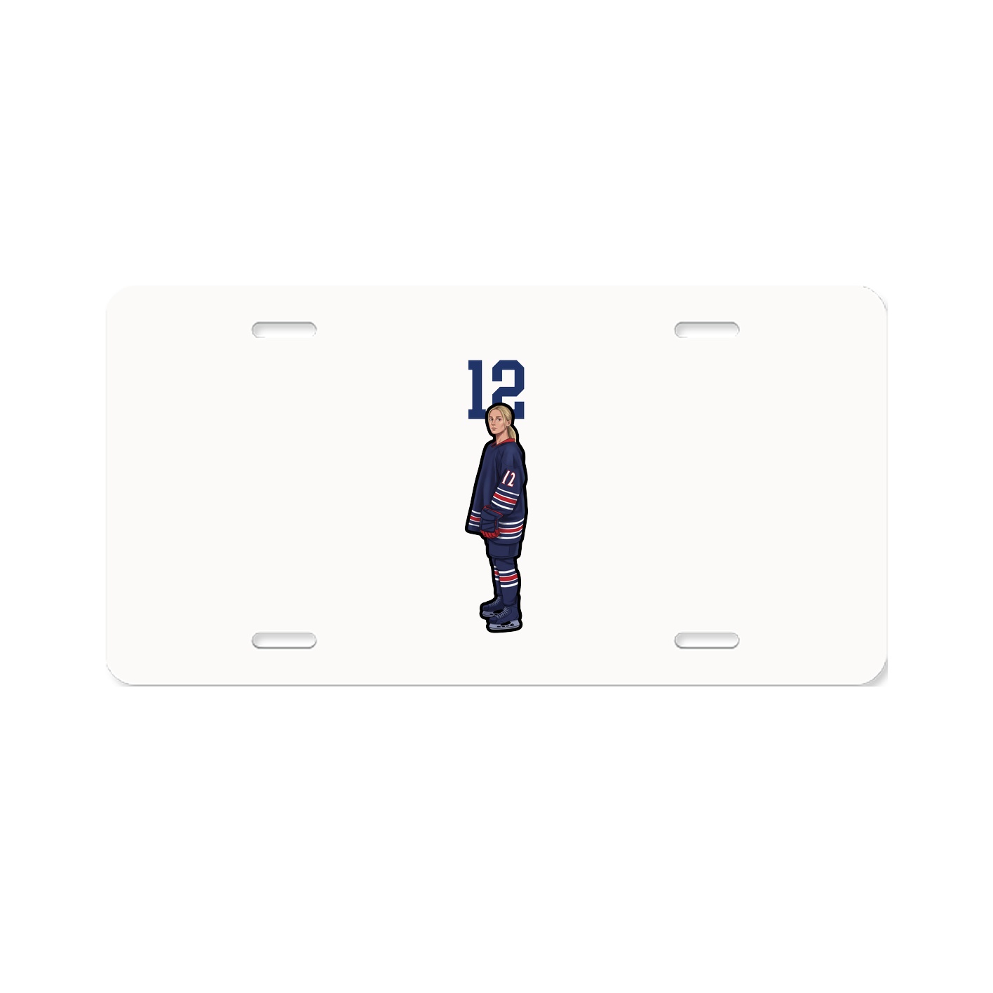 License Plate — Number Top in Classic
