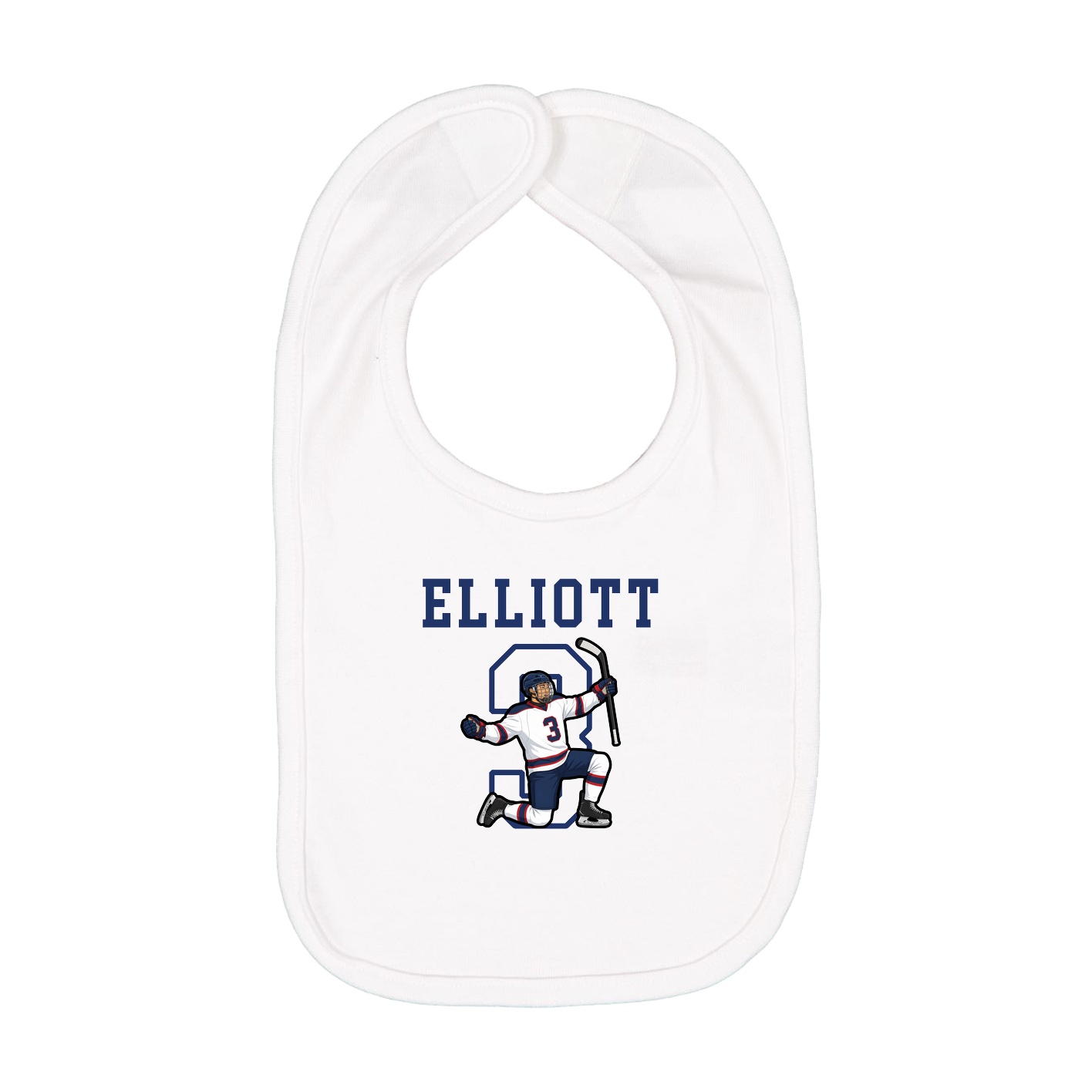 Infant Bib — Shirsey in White