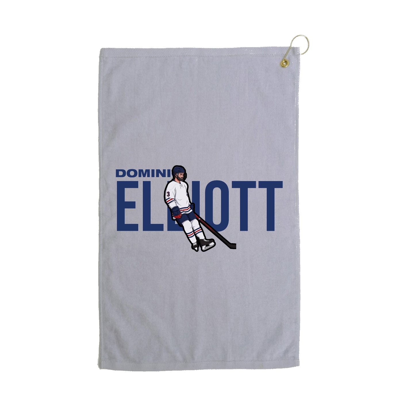 Golf Towel — Player Name in Grey