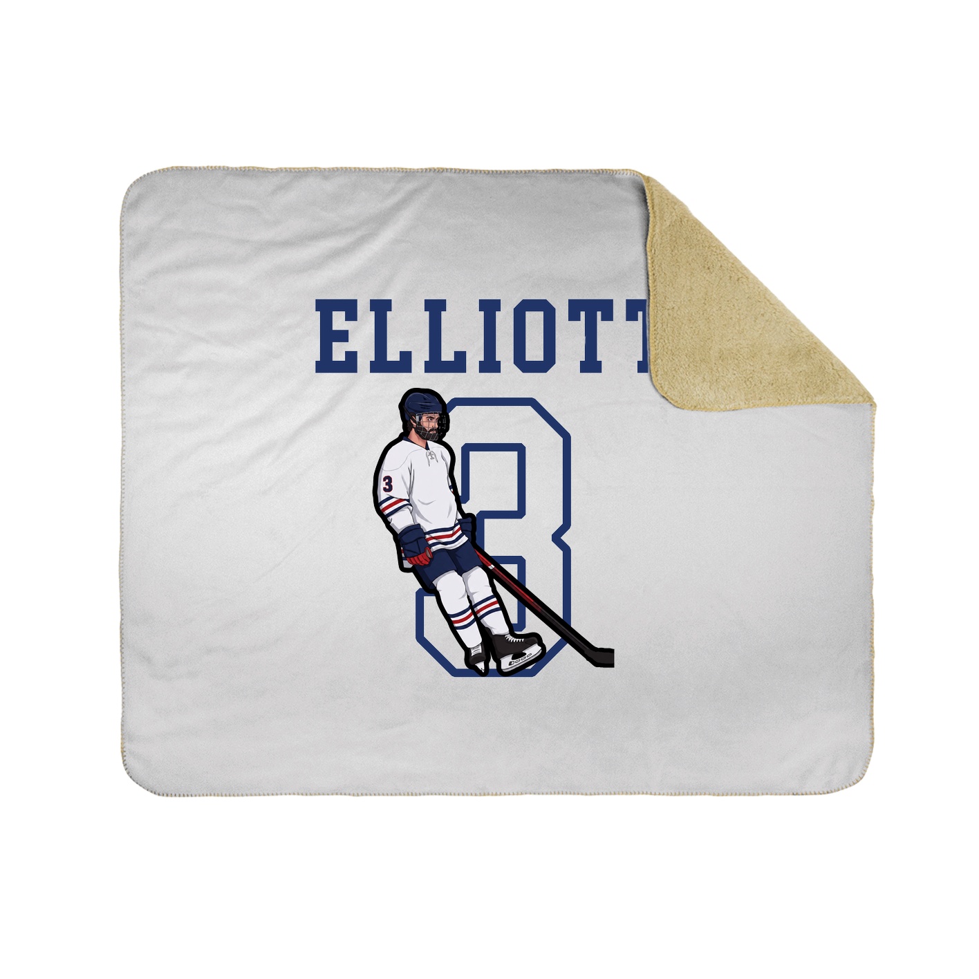 Throw Blanket — Shirsey in White