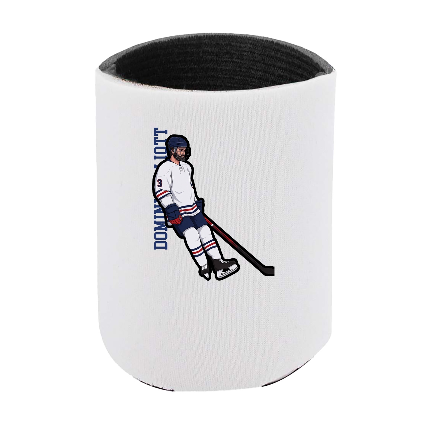 Can Holder — Name Vertical in White