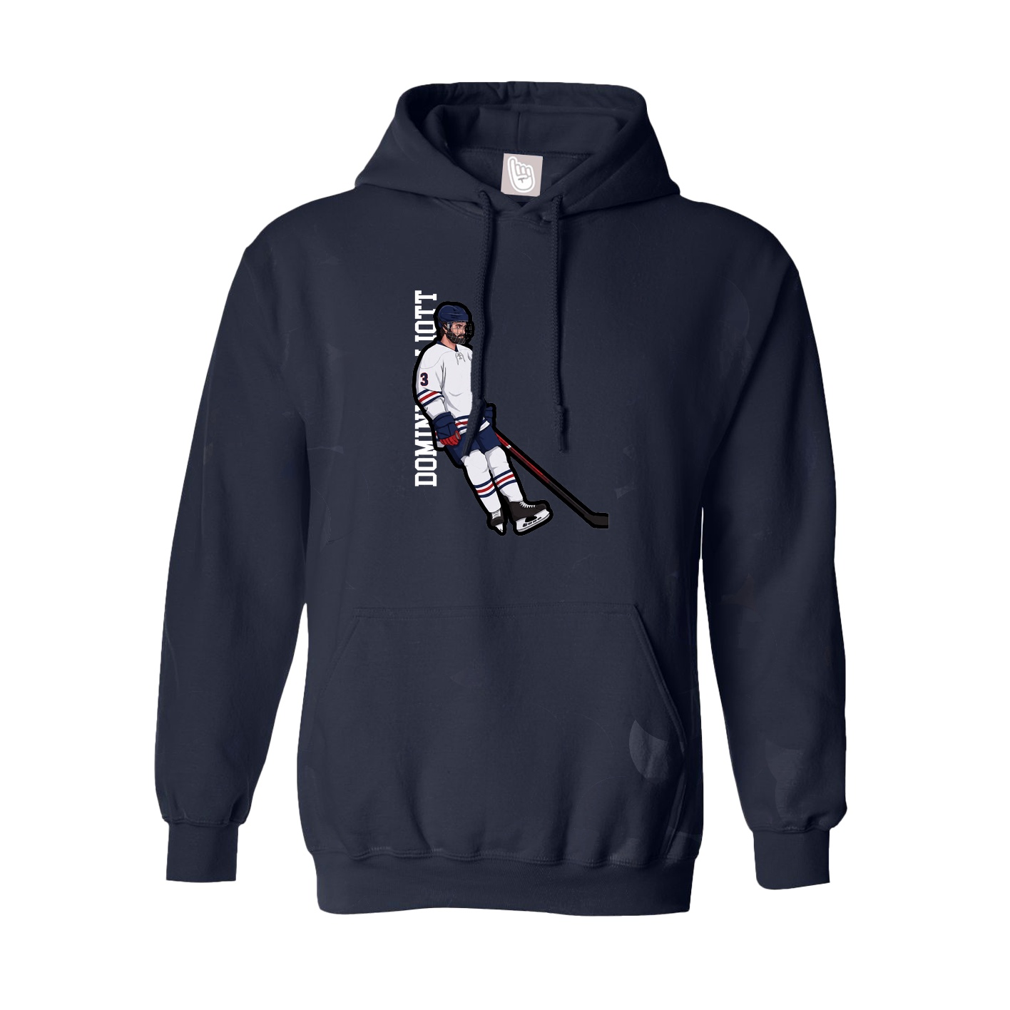 Youth Hoodie — Name Vertical in Navy