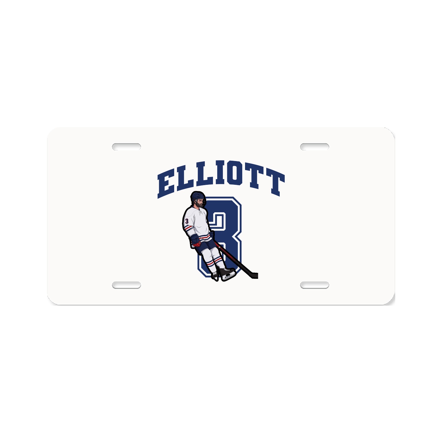 License Plate — Number in Classic