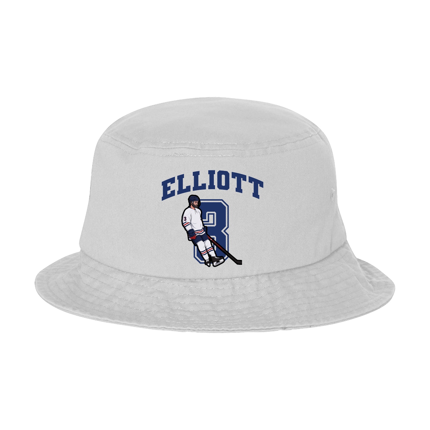 Bucket Cap — Number in White
