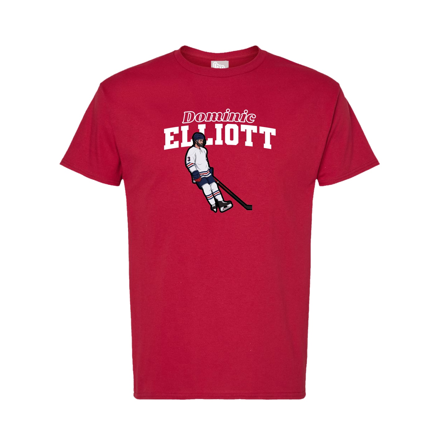Tee — Name Arch in Crimson