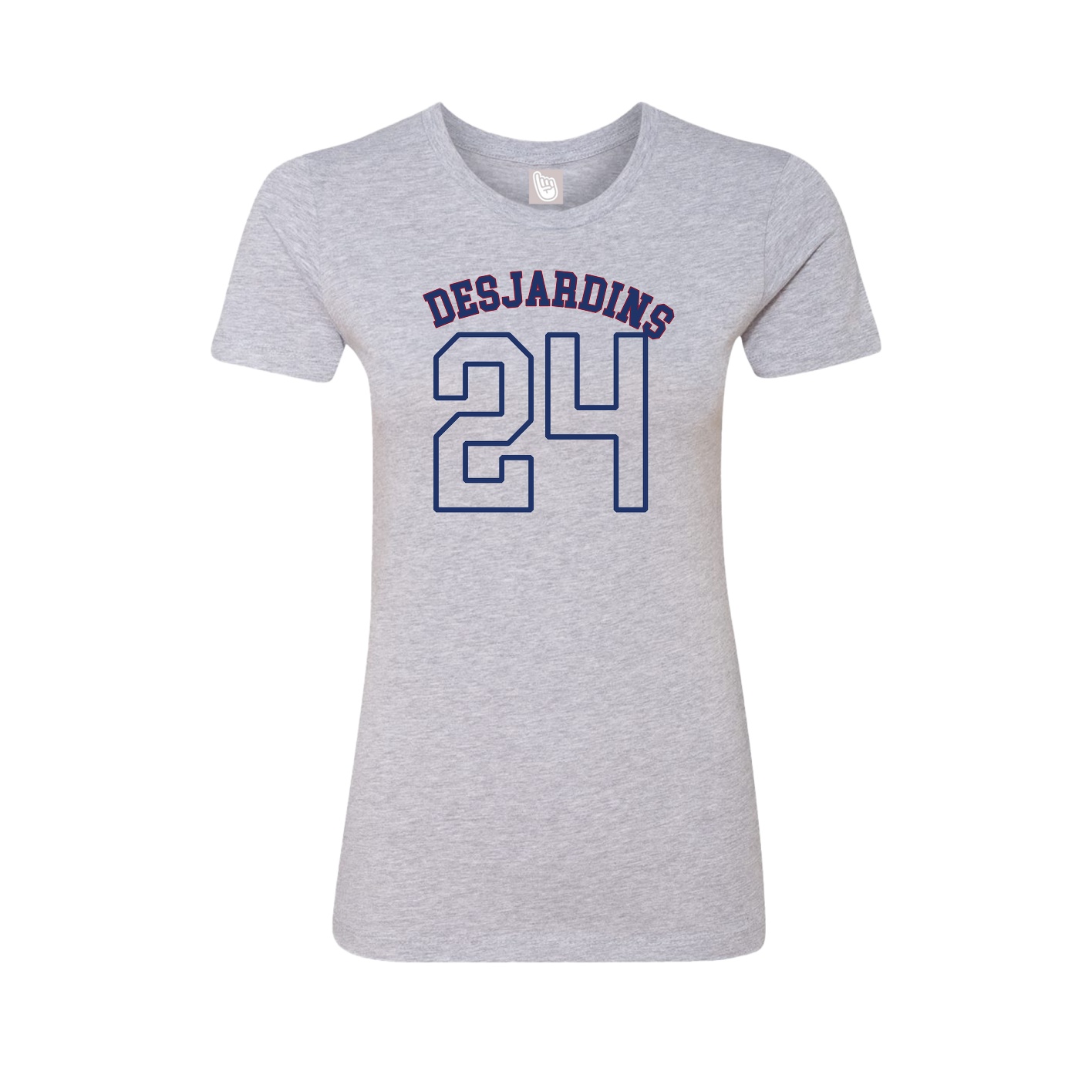 Fitted Women's Tee — Shirsey Arch in Grey
