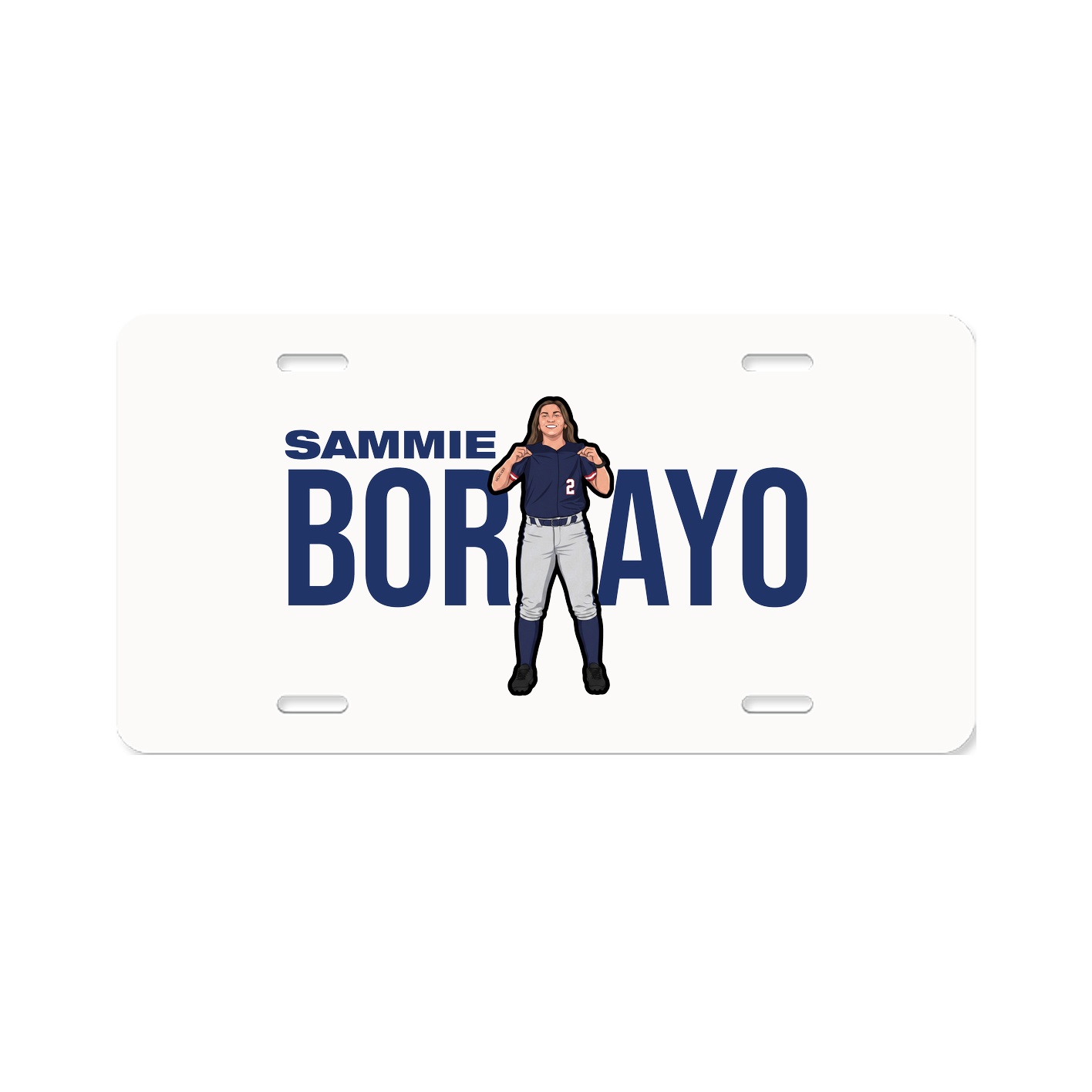 License Plate — Player Name in Classic