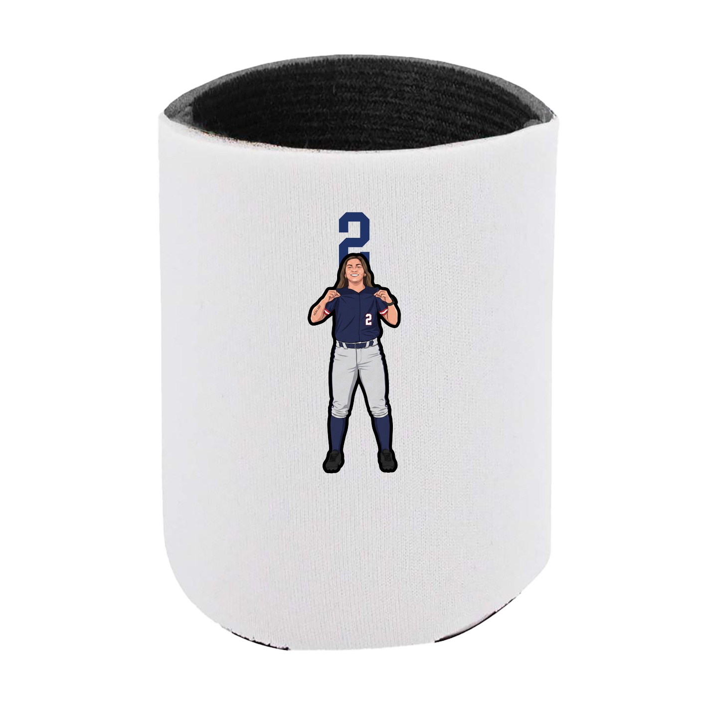 Can Holder — Number Top in White