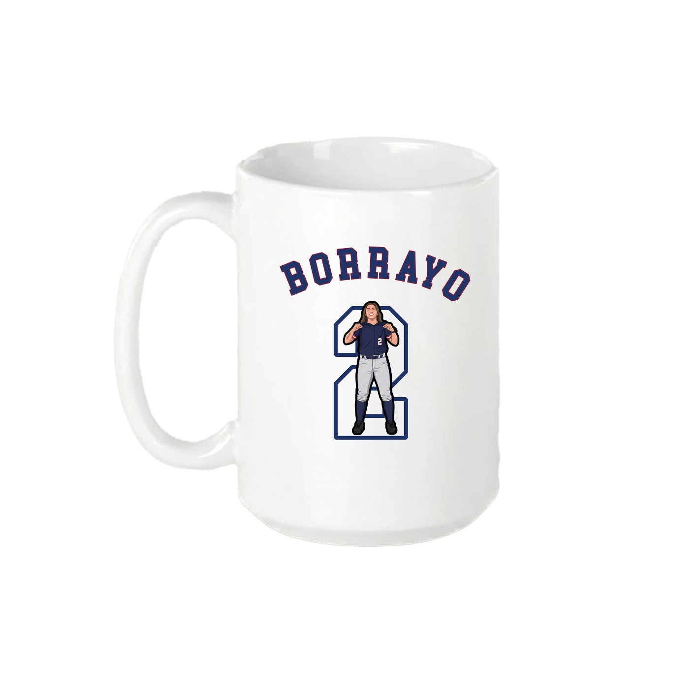 15oz Coffee Mug — Shirsey Arch in White