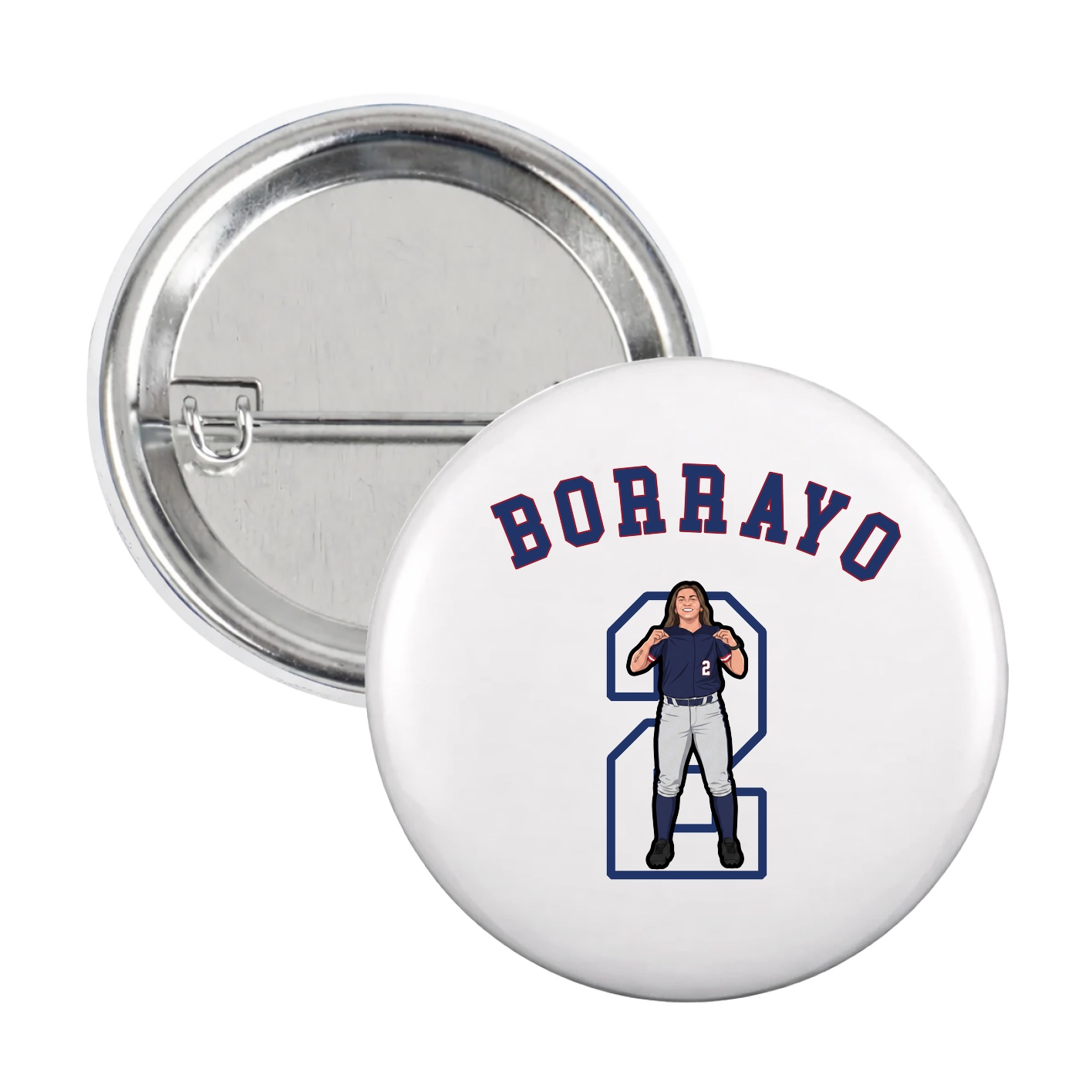 Game Day Button — Shirsey Arch in White