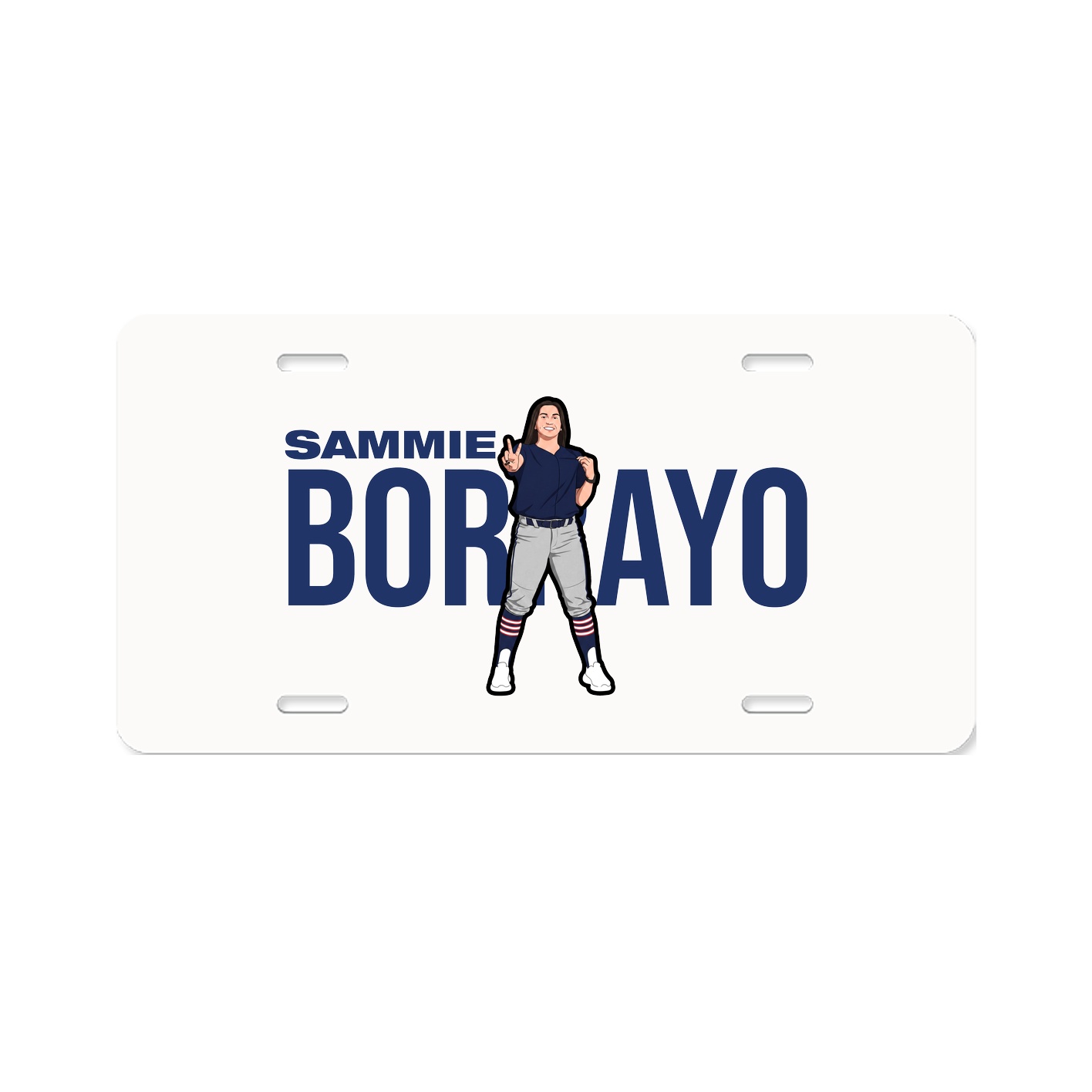 License Plate — Player Name in Classic