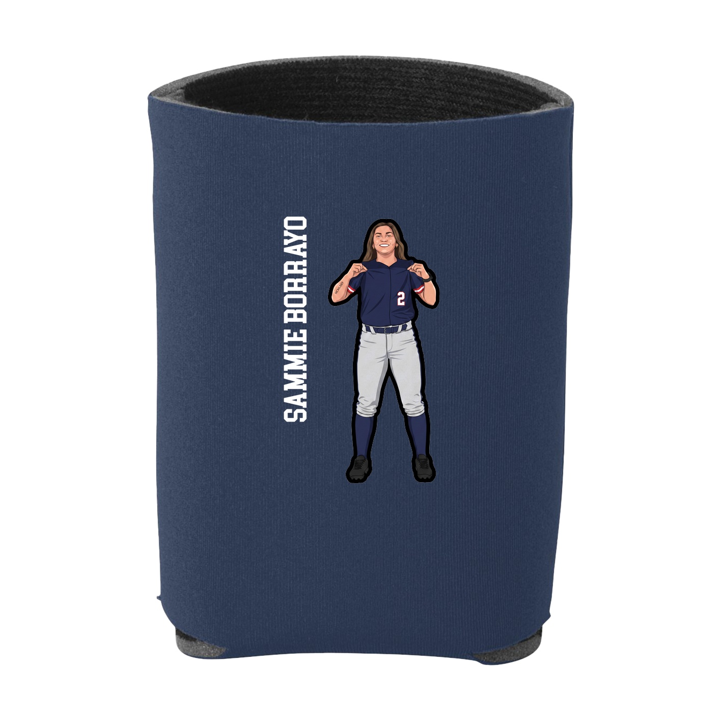 Can Holder — Name Vertical in Navy