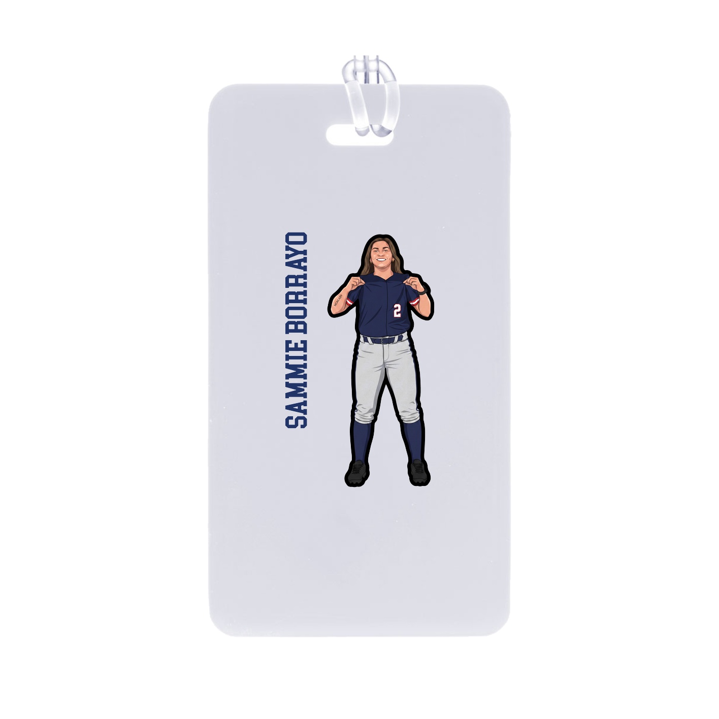 Bag Tag — Name Vertical in Classic