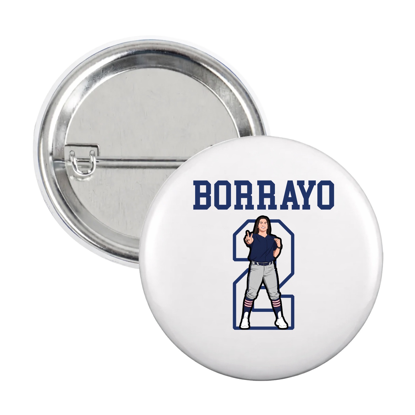 Game Day Button — Shirsey in White