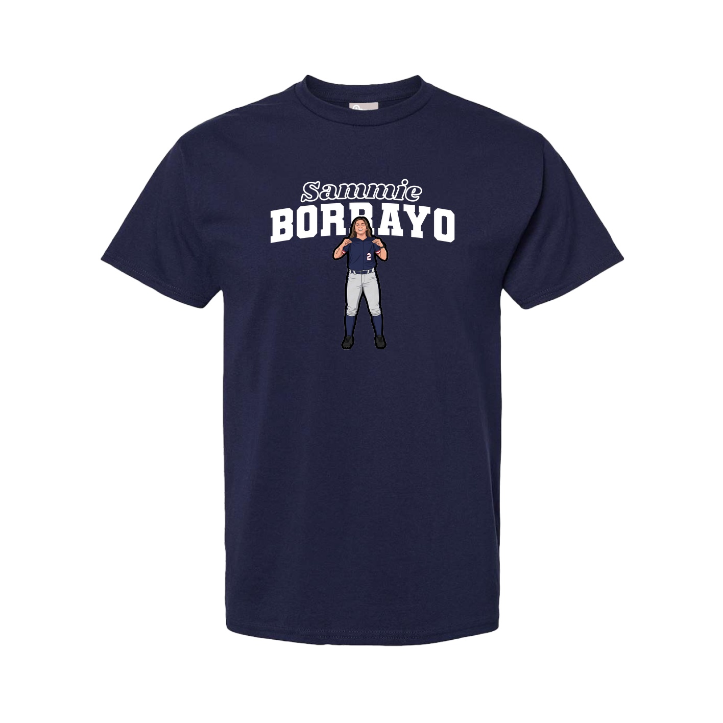 Youth Tee — Name Arch in Navy