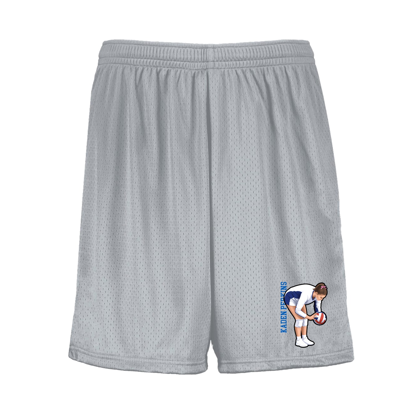Shorts — Name Vertical in Silver