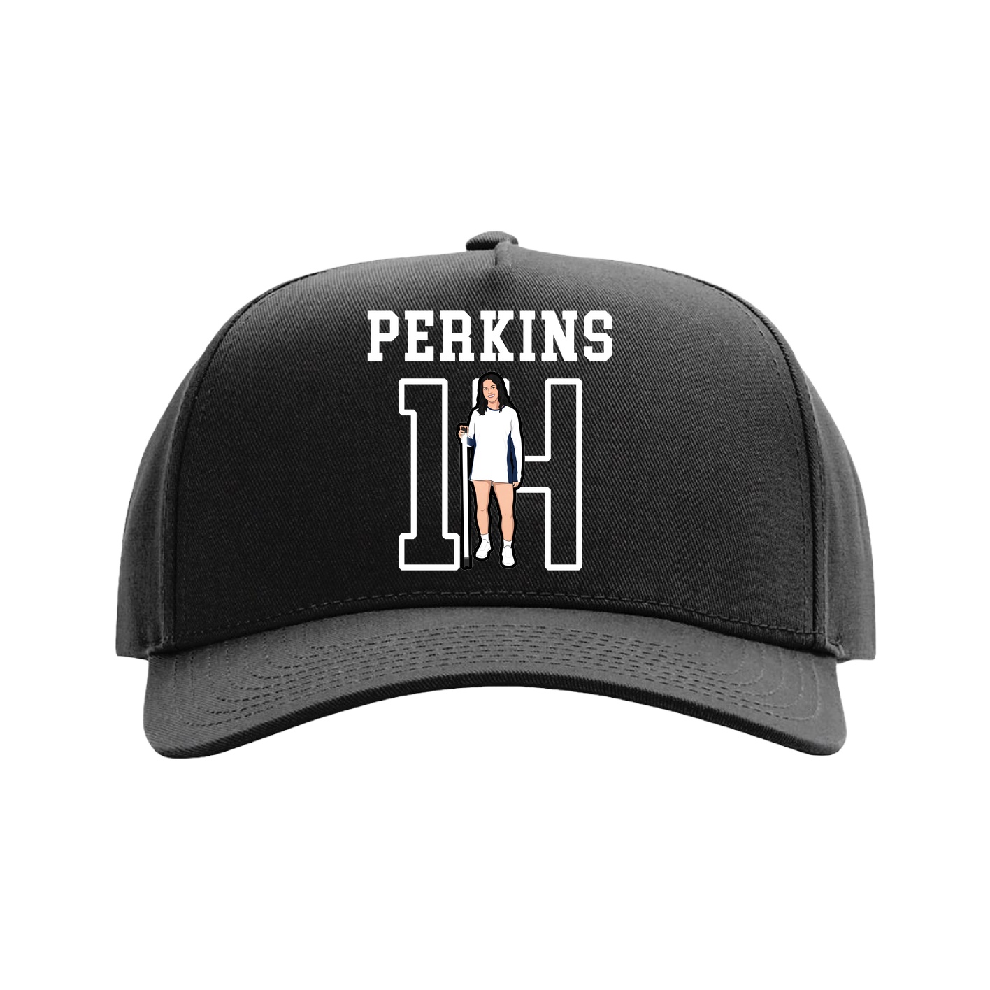 Full Fabric Five-Panel Champ Cap — Shirsey in Black
