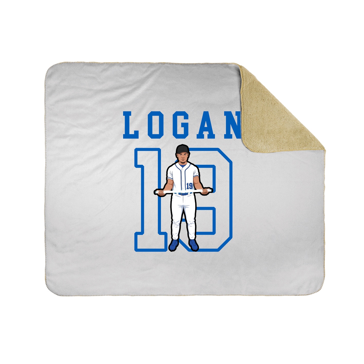 Throw Blanket — Shirsey in White