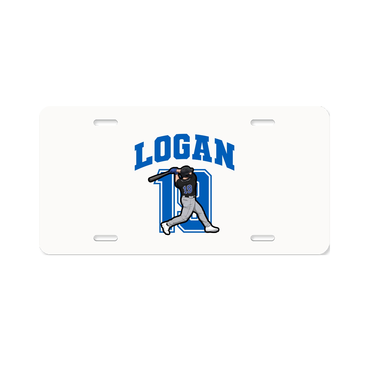 License Plate — Number in Classic