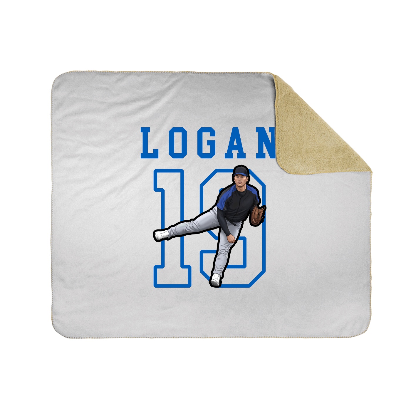 Throw Blanket — Shirsey in White