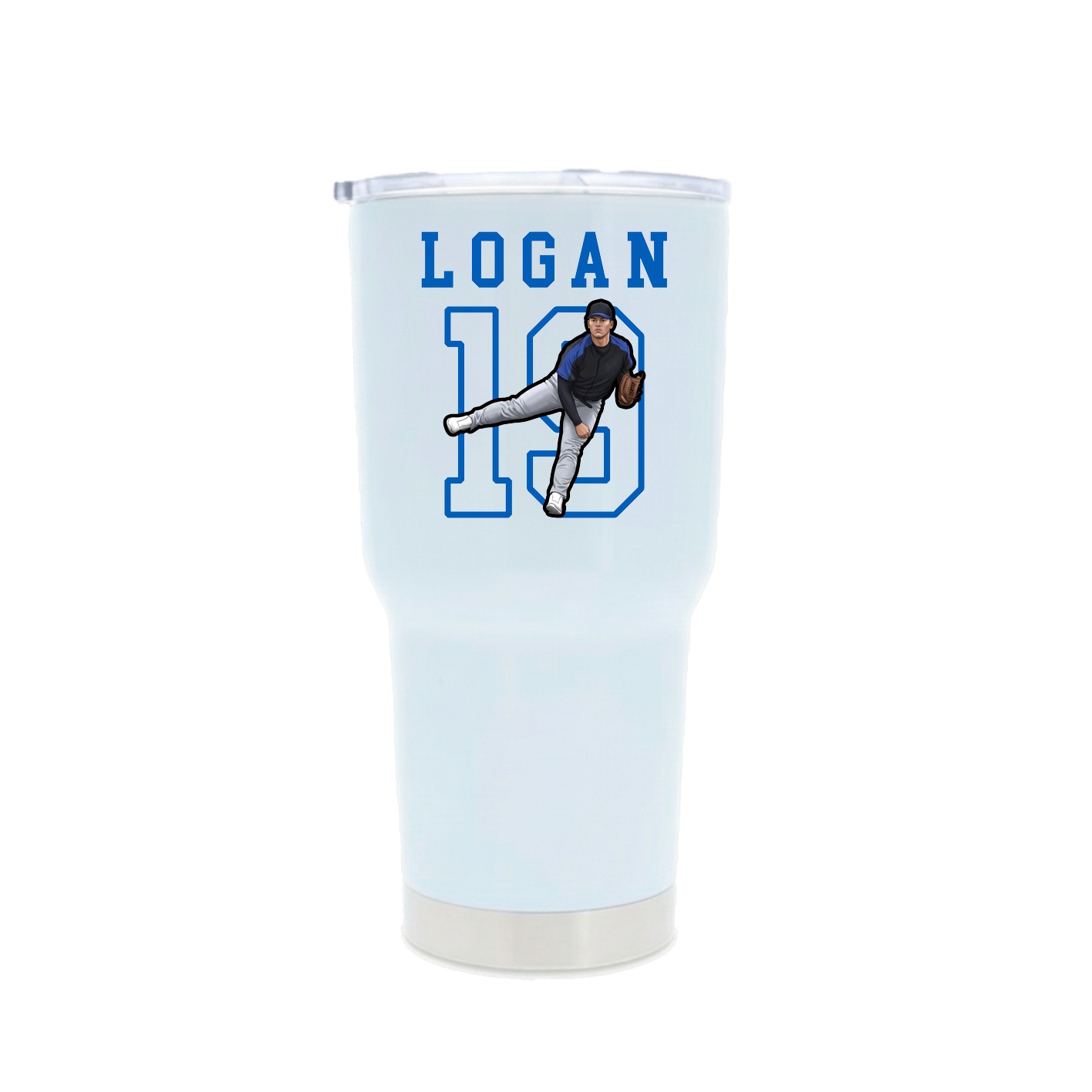 30oz Stainless Steel Tumbler — Shirsey in White