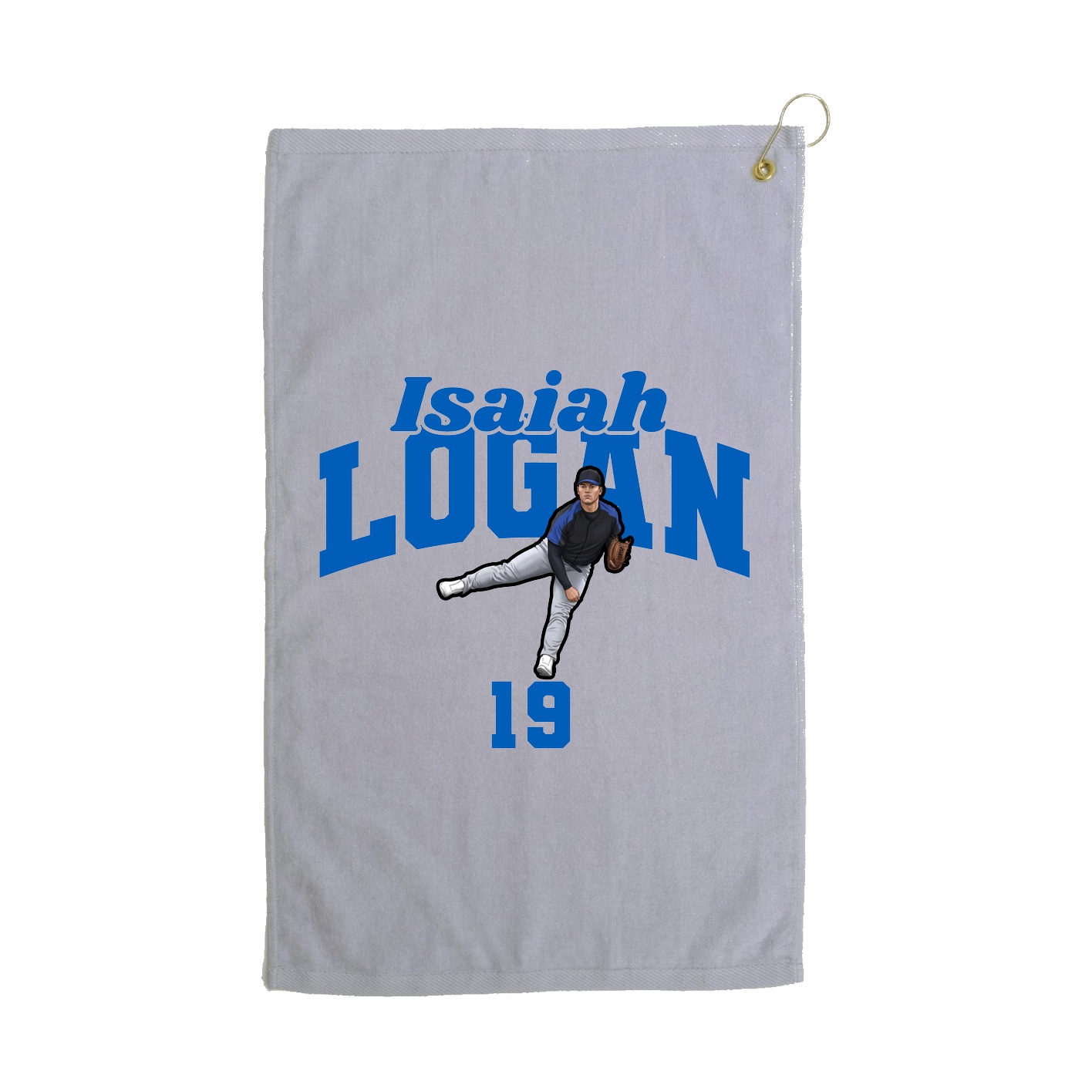 Golf Towel — Signature Arch in Grey