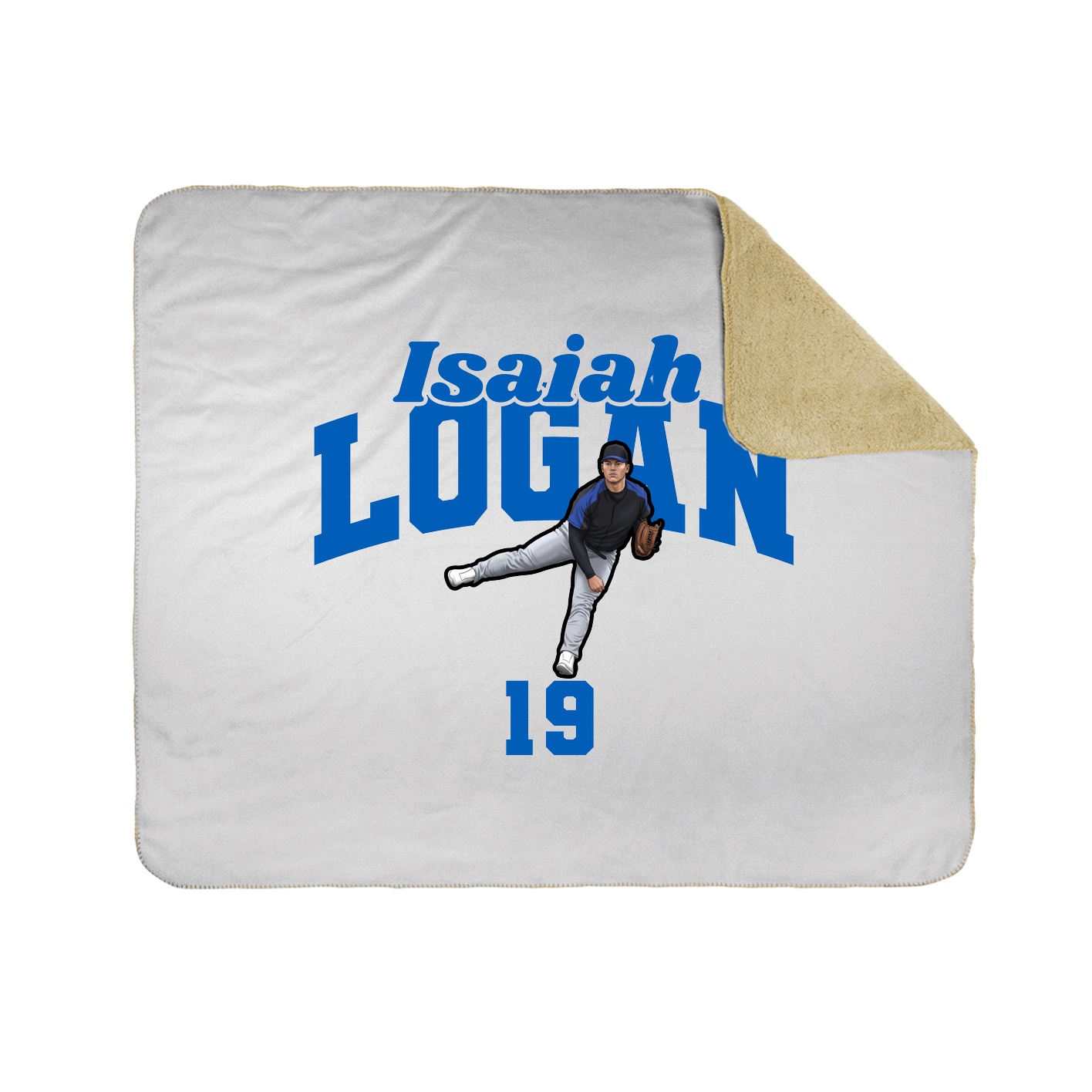 Throw Blanket — Signature Arch in White