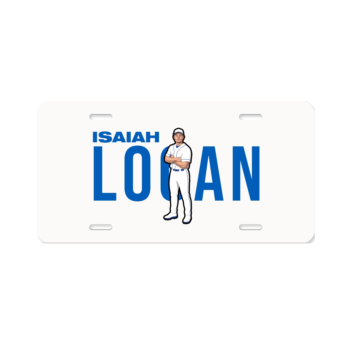 License Plate — Player Name in Classic