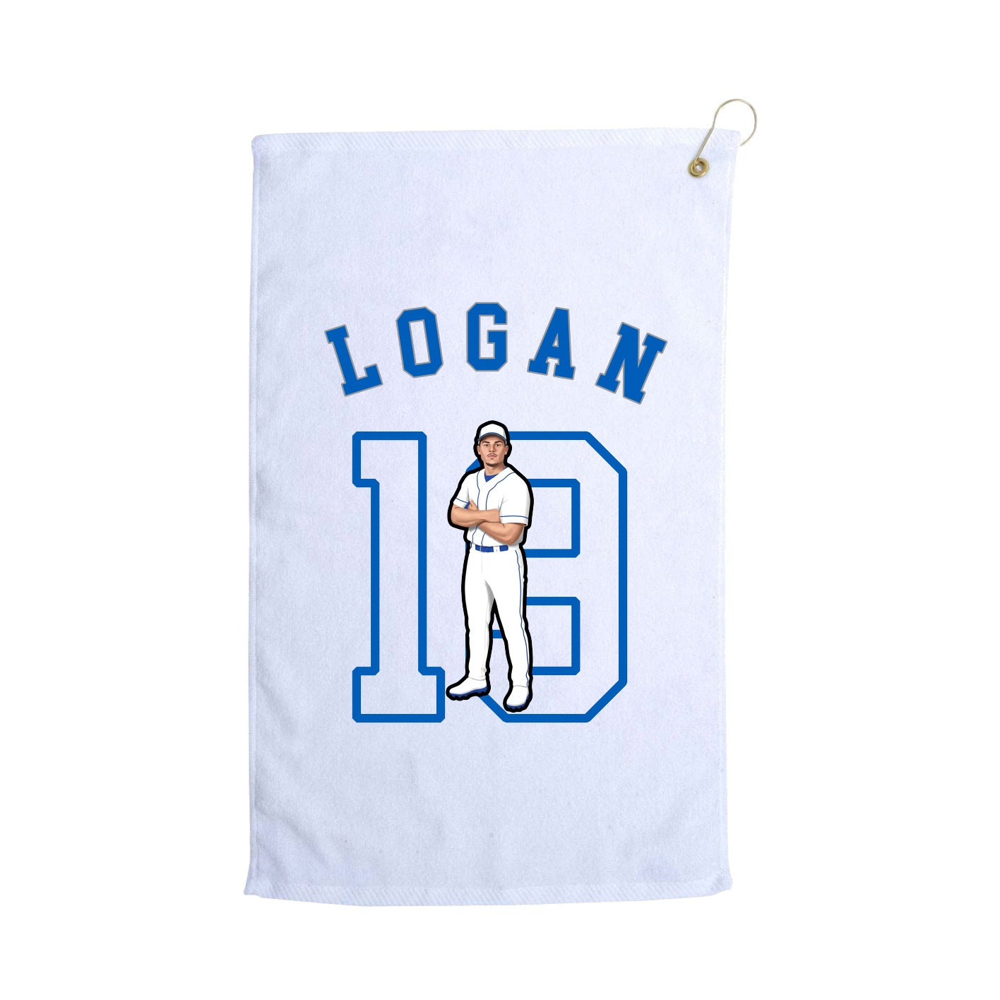 Golf Towel — Shirsey Arch in White