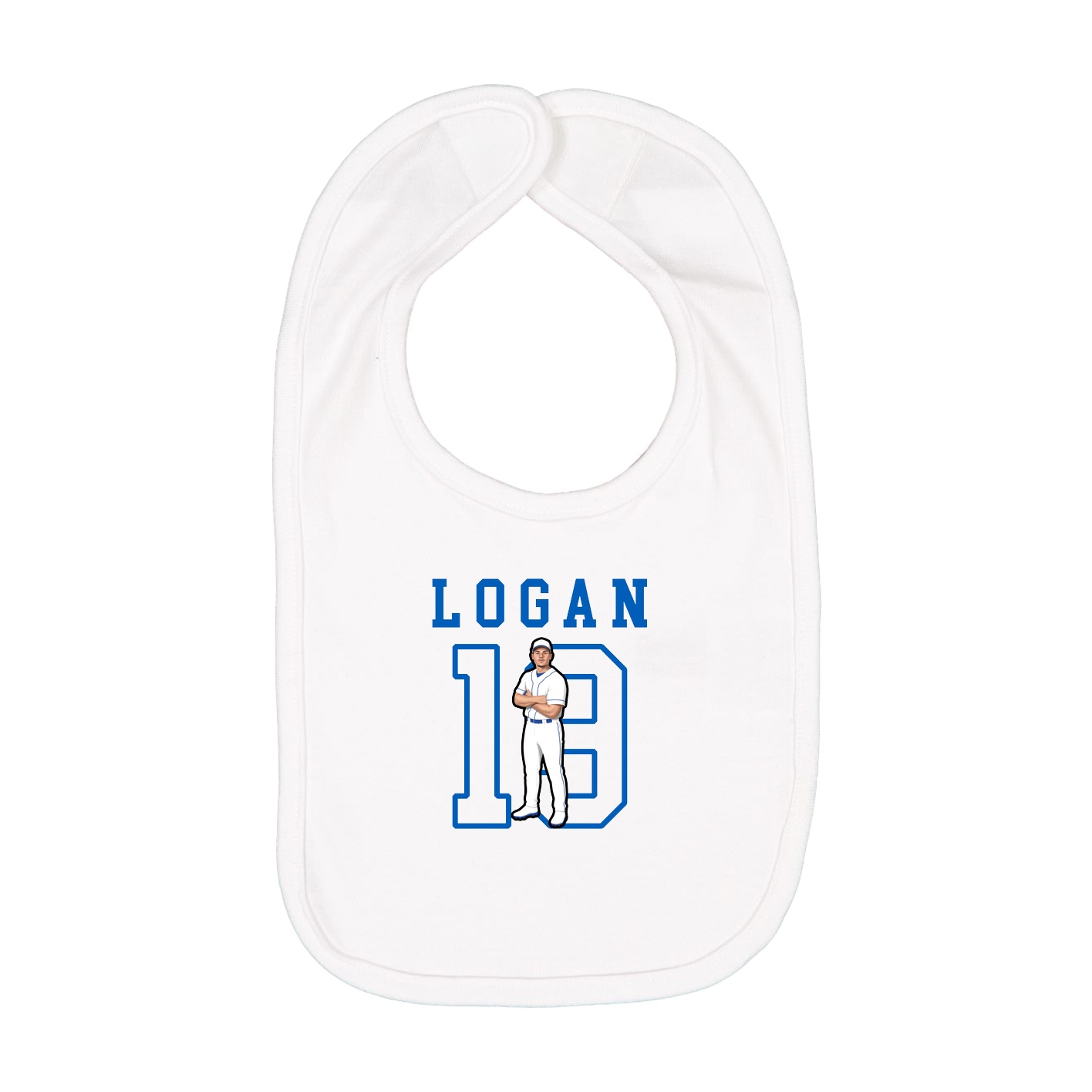 Infant Bib — Shirsey in White