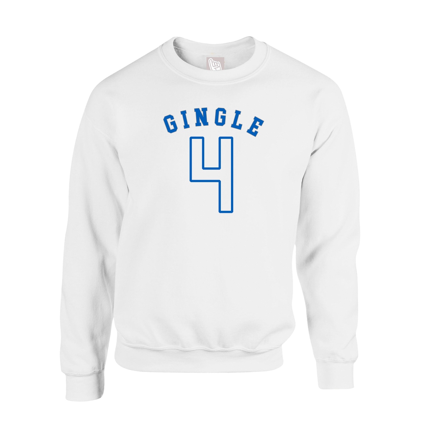 Fleece Crew — Shirsey Arch in White
