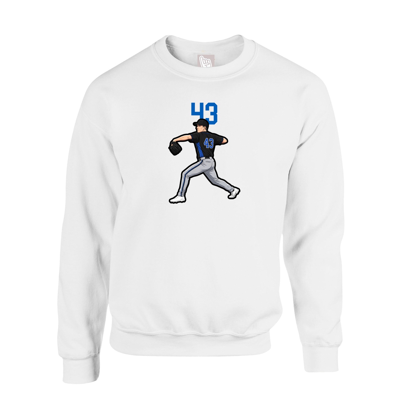 Fleece Crew — Classic in White