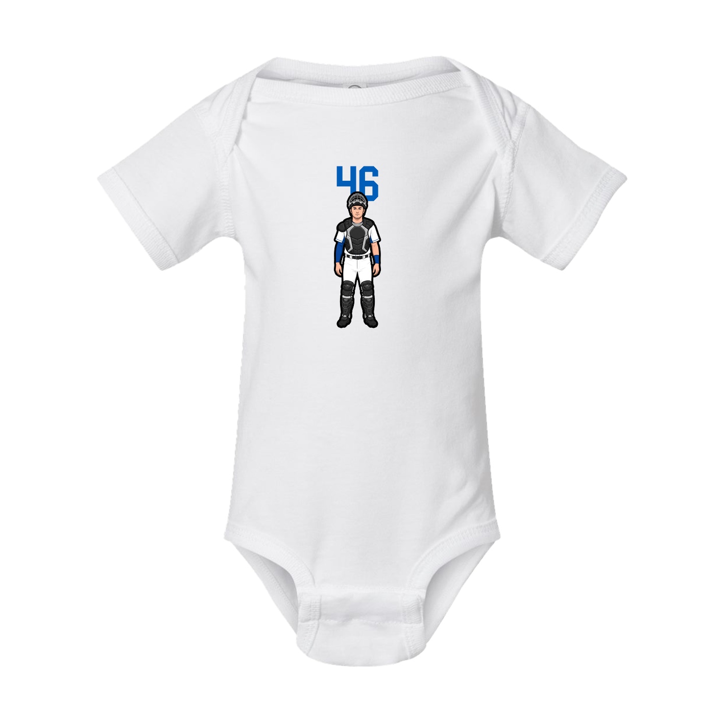 Baby Onesie — Number Top in White