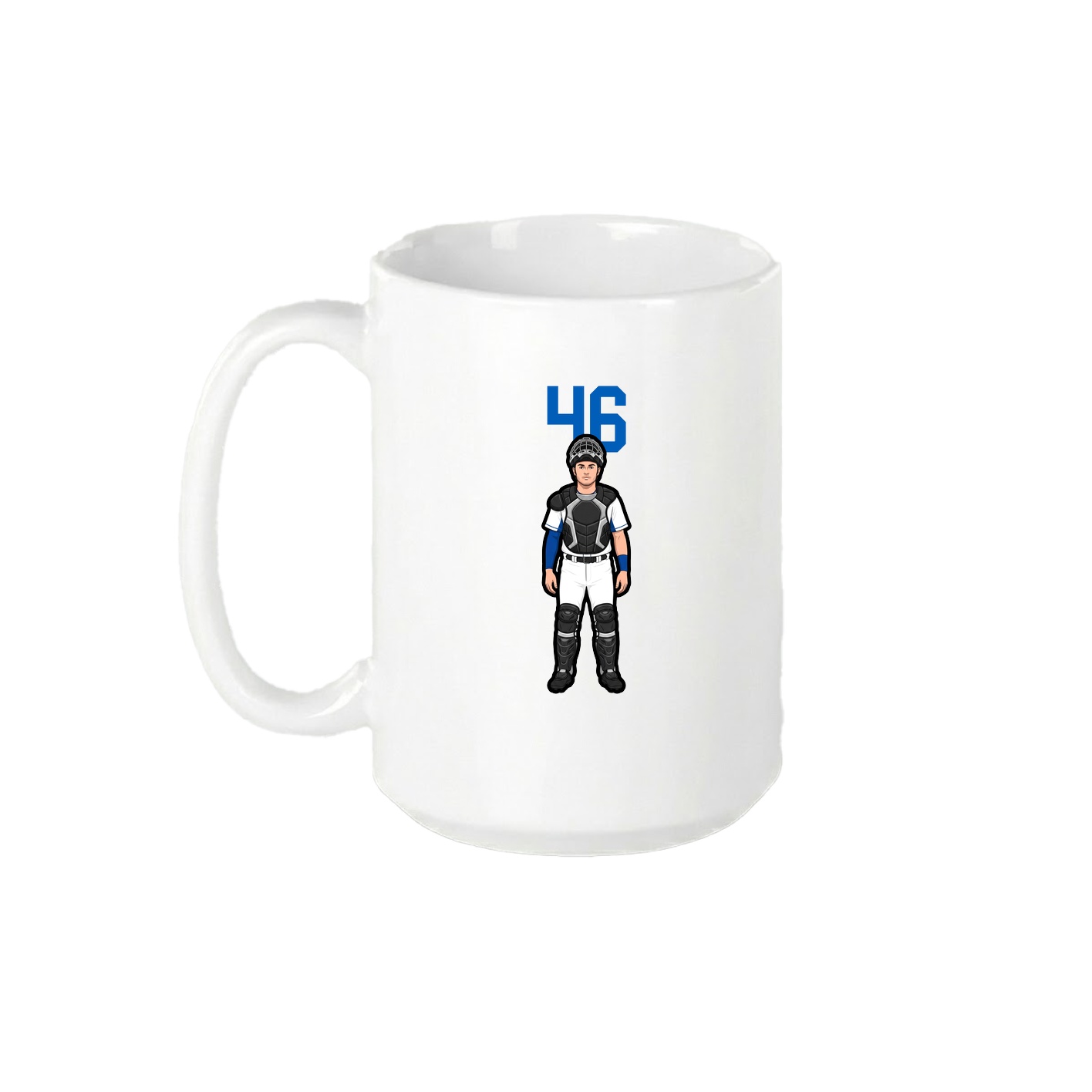 15oz Coffee Mug — Number Top in White