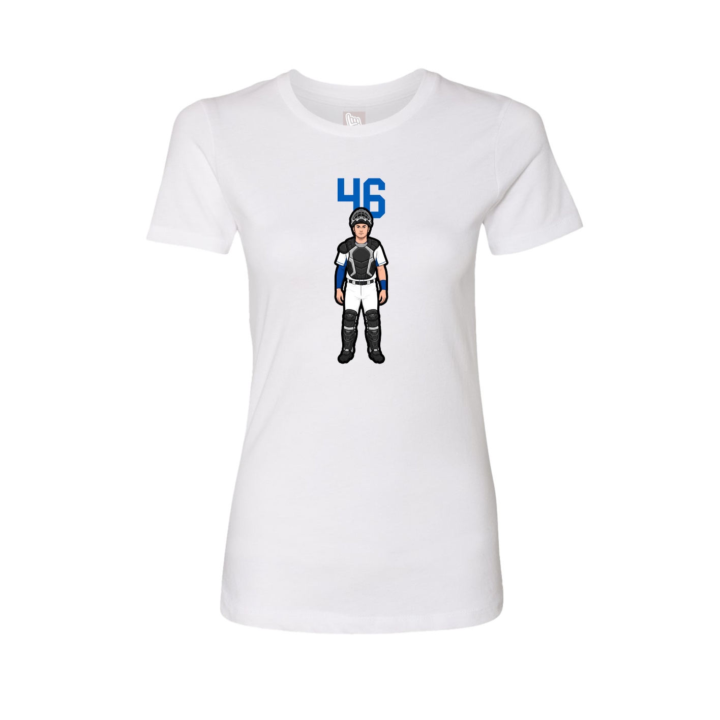 Womens Tee — Number Top in White
