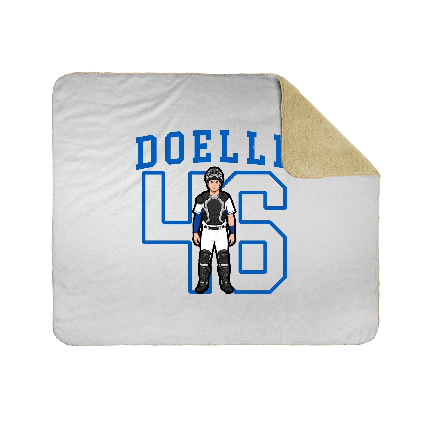 50x60 Sherpa Lined Throw Blanket