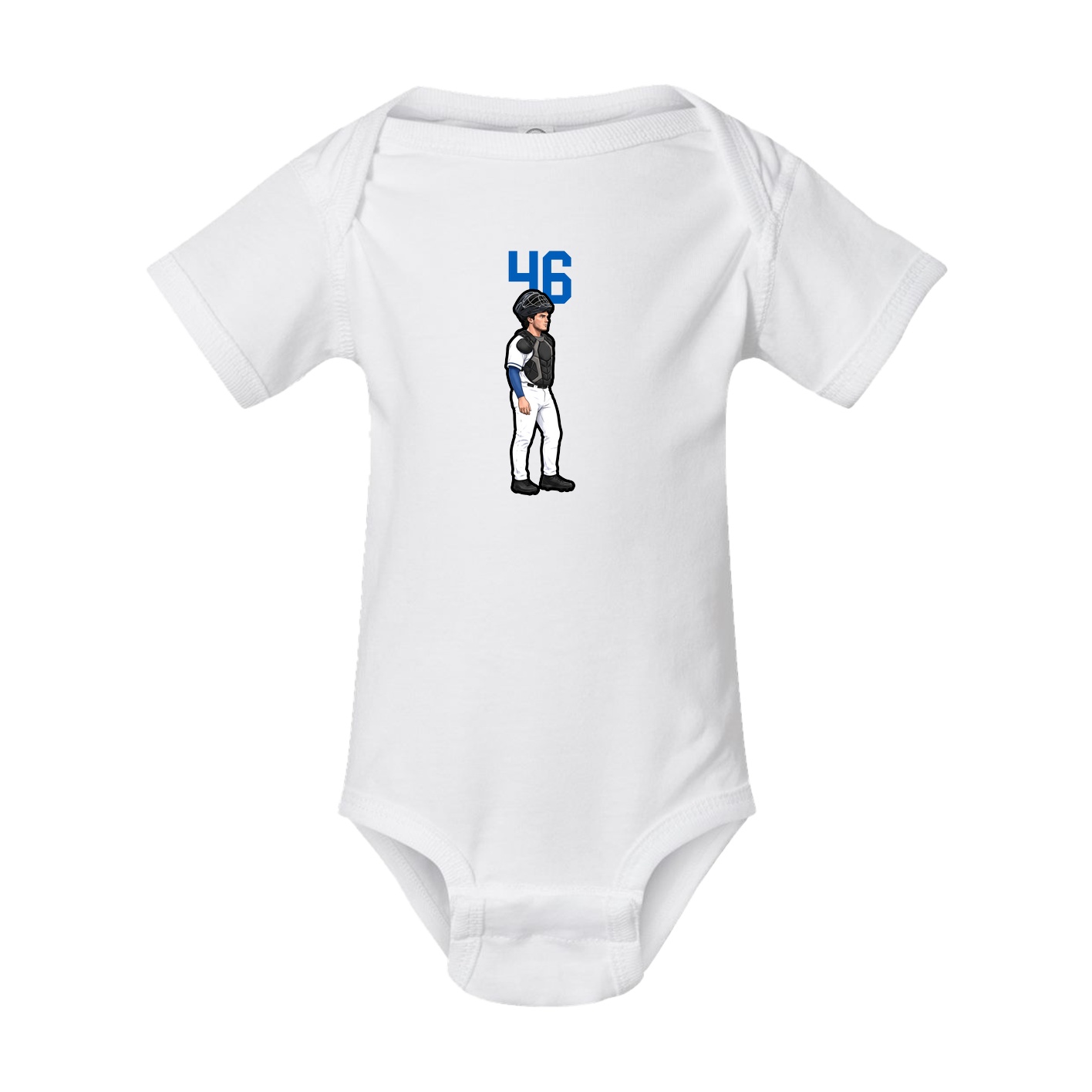 Baby Onesie — Number Top in White