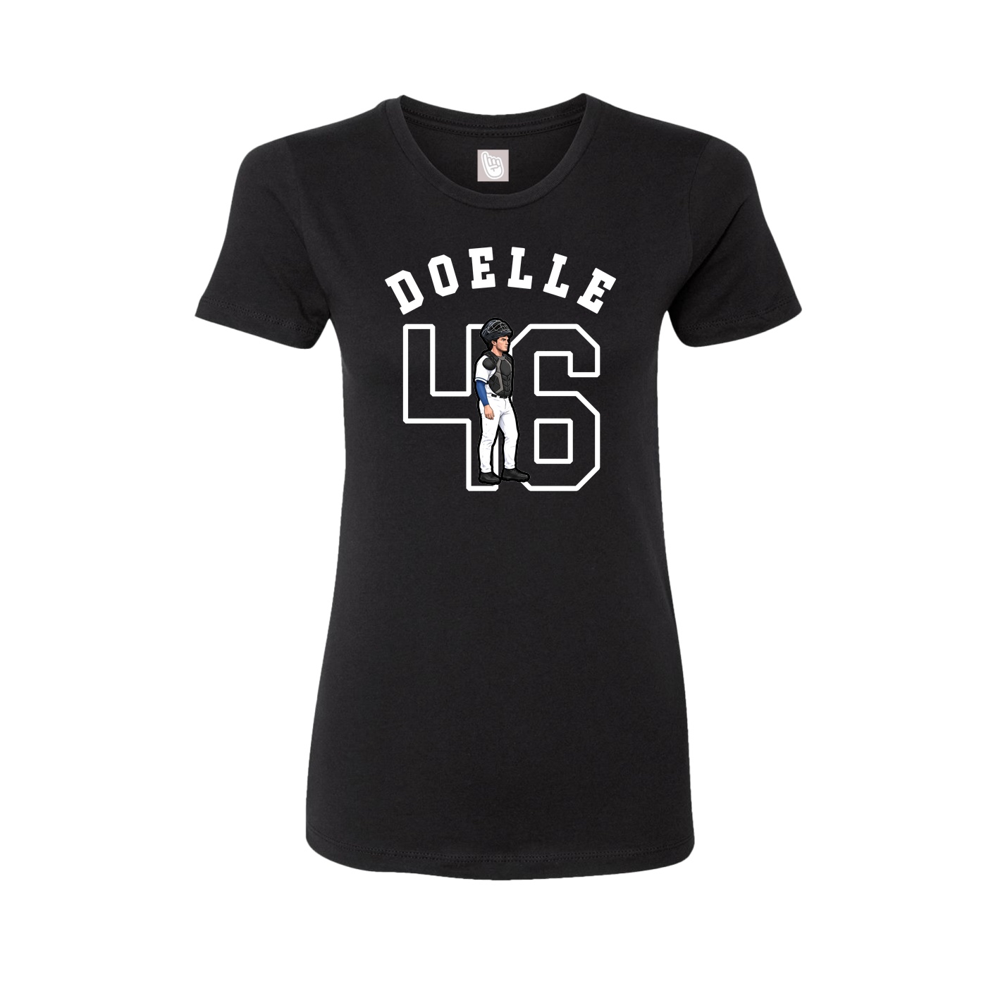 Fitted Women's Tee — Shirsey Arch in Black
