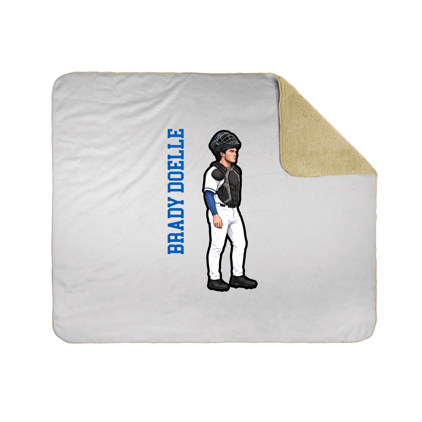 50x60 Sherpa Lined Throw Blanket