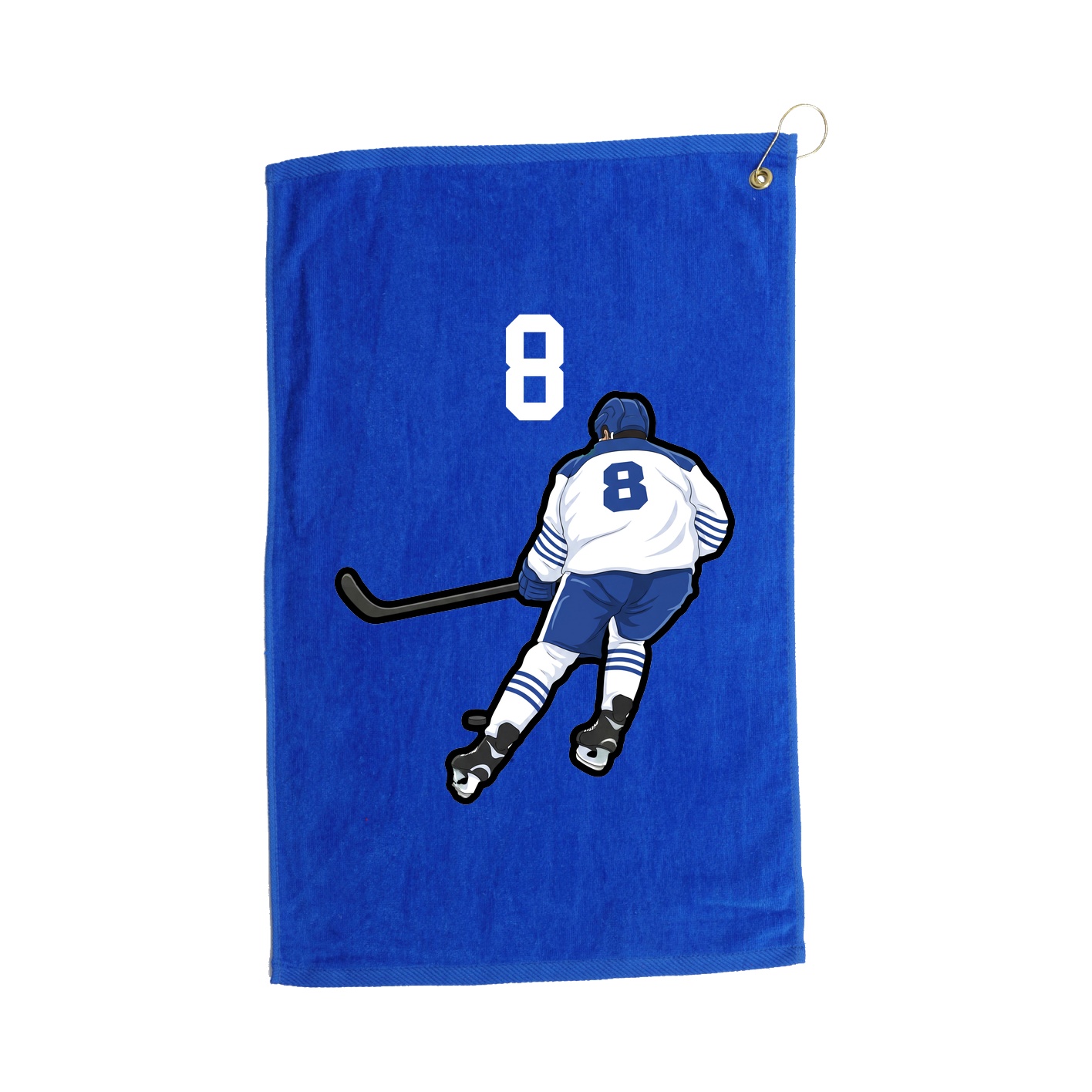 Golf Towel — Number Top in Royal