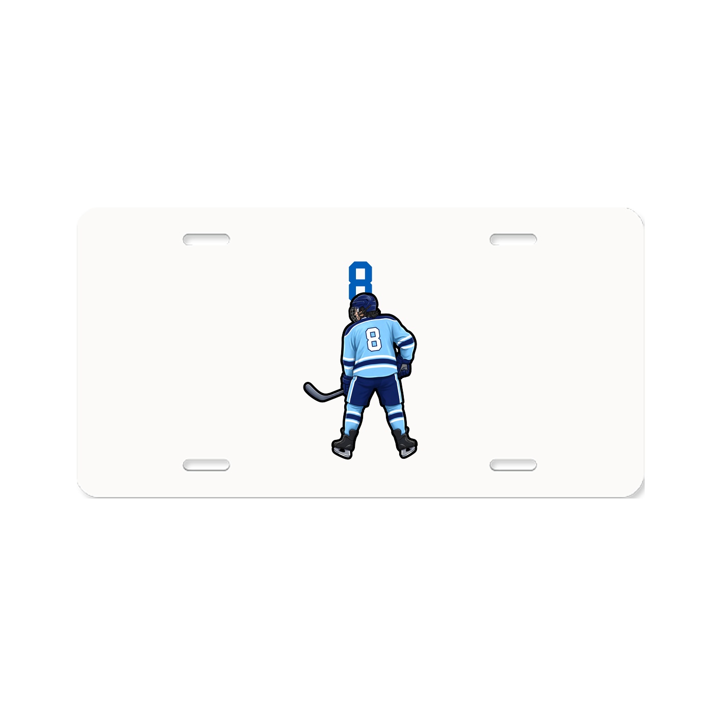 License Plate — Number Top in Classic