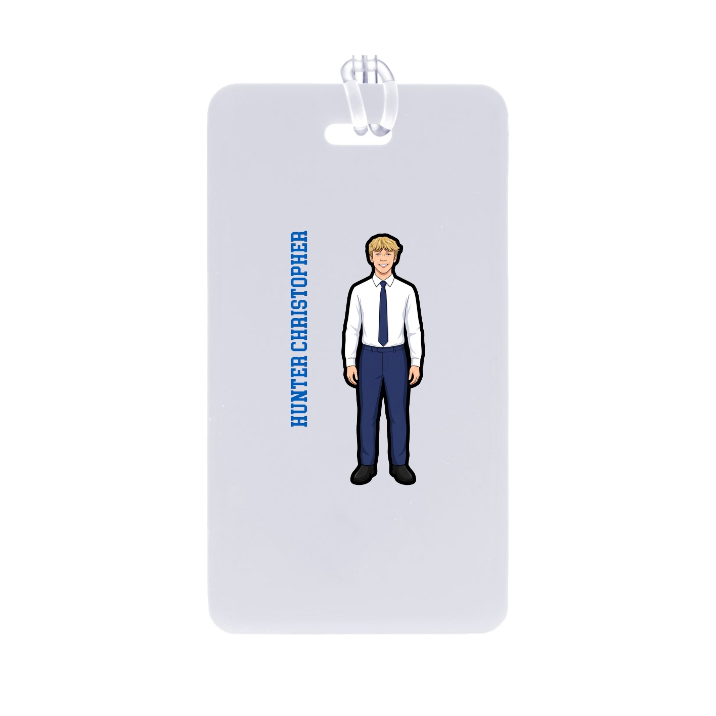 Bag Tag — Name Vertical in Classic
